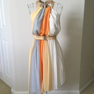 BCBGeneration asymmetrical halter dress